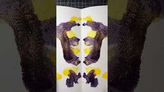 What do you see in the purple and yellow ink blots shorts inklovers art [upl. by Thatcher]