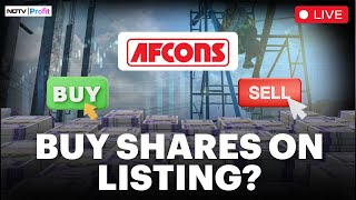 Afcons Infra Share Price I Afcons Infra IPO LIVE I Afcons Infra Listing LIVE I Afcons IPO News LIVE [upl. by Melborn969]