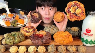 SUB 위로상점 스콘 먹방 MUKBANG ASMR 솔티피넛버터 스콘 황치즈 스콘 딸기크럼블 스콘 녹차 오레오 스콘맛집은 이유가 있군요🥰 인생 스콘 발견 존맛탱👍 [upl. by Gratiana]