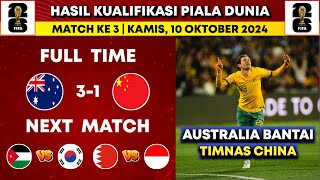 Hasil Kualifikasi Piala Dunia 2026  Australia vs China  Klasemen kualifikasi piala dunia [upl. by Conyers644]