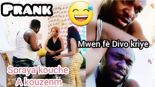 PRANK revanj sou DaveSoraya kouche à kouzenm li ansentDivo kriye🤣🤣 [upl. by Norvin100]