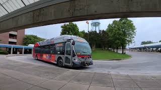 WMATA Metrobus 2014 NABI 42BRT Hybrid Bus 8052 on Route Y8 [upl. by Coniah]