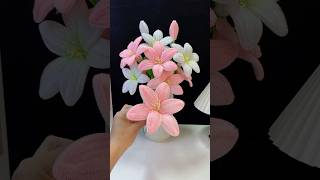 Handmade diy pipe cleaner lily flowers diy gift diyflowers diycrafts flowercraft flower craft [upl. by Redan]