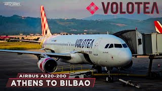 Volotea  A pleasant surprise  A320  Athens to Bilbao [upl. by Iilek905]