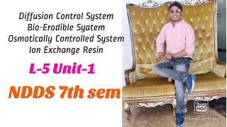 Diffusion Control Bioerodible System Osmotically Controlled  Ion Resin System of NDDS L5 Unit1 [upl. by Okiram]