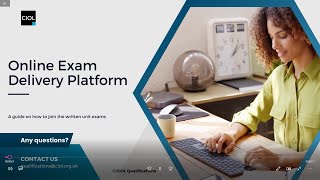 Taking your written exam on CIOLQs Online Exam Delivery Platform [upl. by Schoof]