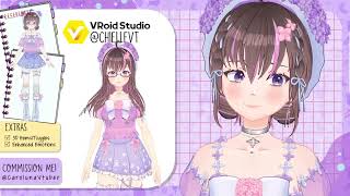 ▼✨Vroid Commission for ChielleVT ✨▼ vroid vroidstudio vtuber [upl. by Schertz]