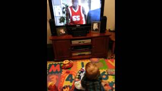 Baby loves Geicos Mutombo commercial [upl. by Farny]