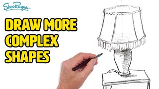 How to Draw Complex Objects Like a Lamp Stand  Part 11 of beginners drawing course [upl. by Yecnuahc]