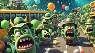 Can the Zombie Tsunami Crush 6 Monster Trucks Find Out [upl. by Aenat]