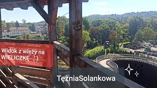 Wieliczka widok z wieży Tężnia Solankowa [upl. by Peppard]