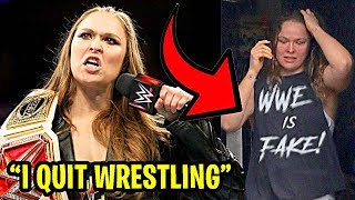 10 SECRETS The WWE Hides About Ronda Rousey [upl. by Vtehsta]