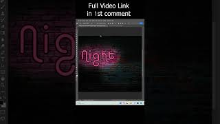 Easy Neon Text Effect in Photoshop  Quick Tutorial [upl. by Imat]