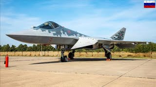 Russias new Su57 fighter jet seen in Novosibirsk [upl. by Shurwood]