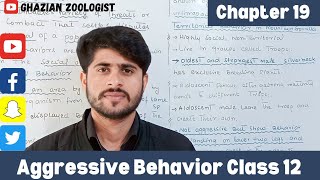 Aggressive Behavior in AnimalsSocial BehaviourClass 12thAnimal BehaviorAgnostic Behavior [upl. by Milburn]