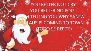 Santa claus is coming to town ingles español [upl. by Eelidnarb]