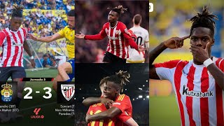 Las Palmas Vs athletic Bilbao 2  3 match highlights [upl. by Aicitel]