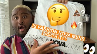 IS FASHION NOVA MEN PLUS WORTH IT Fashion Nova Mens TryOn Haul [upl. by Marla]