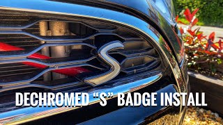 SCP AUTOMOTIVE “S” BADGE COVER INSTALLATION [upl. by Carmelle]