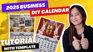 DIY Customized Calendar 2025 for Business  Free Download Template [upl. by Treharne]