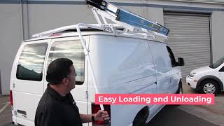 Cargo Van Drop Down Ladder Rack [upl. by Bouton]