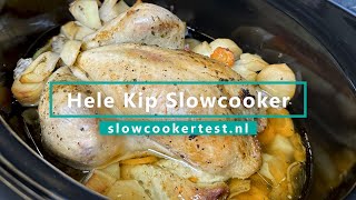 Hele kip uit de Slowcooker  Kip Slowcooker Recept [upl. by Kathlene]