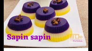 sapin sapin recipe  mini sapin sapin  soft and delicious sapin sapin  ube sapin sapin [upl. by Hi]