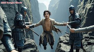 Kung Fu Movie A slave is pushed into a deep abyss and humiliated but kills the soldiers to escape [upl. by Leviralc]