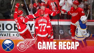 The Red Wings beat the Sabres and take over last wildcard spot in the East [upl. by Kerekes304]