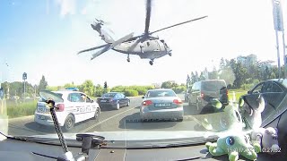 Helicopter Makes Emergency Landing on Busy Road [upl. by Carmine690]