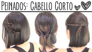 Peinados fáciles para cabello corto  Short hair hairstyles [upl. by Enila]