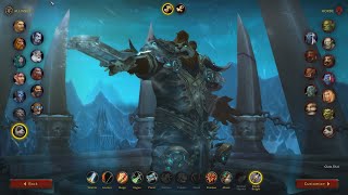 World of Warcraft SHADOWLANDS  All MALE RACESCLASS Character Selection Screen Animation [upl. by Trotter116]