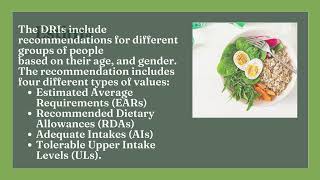 Dietary Reference Intake  Basic Nutrition [upl. by Holland905]