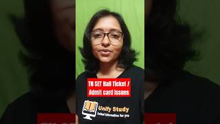 TN SET Hall Ticket  Admit card Issues tnset2024 shorts ytshorts [upl. by Penhall365]