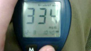 One Touch Glucose Meter false reading [upl. by Enotna]