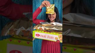 Haldiram ki Ready To Eat Pani Puri  Instant Pani Puri Kit Review shorts foodreview ytshorts [upl. by Atekram931]