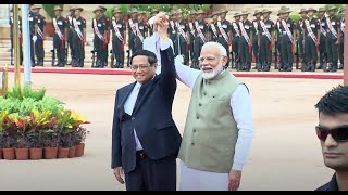 LIVE PM Modi at ceremonial welcome for PM Pham Minh Chinh of Vietnam at Rashtrapati Bhavan [upl. by Sirron]