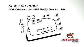 All Balls Racing  FCR Carburetor Mid Body Gasket Kits [upl. by Ahsiad747]