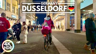 🇩🇪 Düsseldorf is a Nice City in Germany February 2024 Walk in 4K HDR 60fps [upl. by Saberhagen]