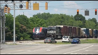 HD Train After Train in Bessemer NS AGS South Railfanning 61324 [upl. by Adnilreh]