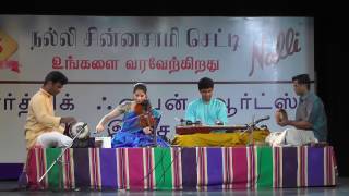 Carnatic Concert by Shreya Devnath Violin amp Vishal Sapuram Chitravina Tamil Isai Vizha [upl. by Kally]