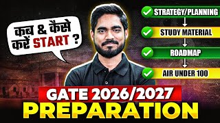 When amp How To Start GATE 2026  2027 Preparation  GATE Exam Preparation Strategy [upl. by Clementi353]