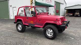 1990 JEEP WRANGLER ISLANDER FOR SALE BY DEALER [upl. by Kunz]