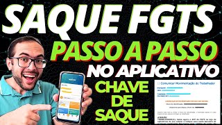 COMO SACAR O FGTS DA RESCISÃO E MULTA DO FGTS ONLINE NO APLICATIVO PASSO A PASSO FGTS PELA INTERNET [upl. by Hieronymus]