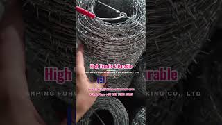 FHZZ® Galvanized Barbed Wire Alternate Twist Steel Barbed Wire for Security Fencing Materials [upl. by Orelie]