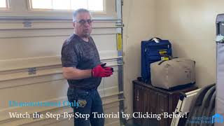 Garage Door Installation  Demonstration Full Tutorial Below [upl. by Tehr390]