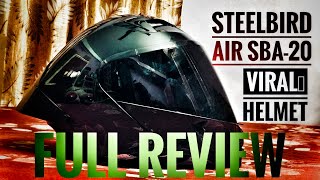 Steelbird Air SBA20 Trending Helmet ⛑️ detail reviewsba 20 helmet ⛑️my new helmetArindamMunda [upl. by Ahael]