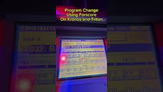 Program Change Using Forscore on my Kronos and Triton [upl. by Ahsieyk]