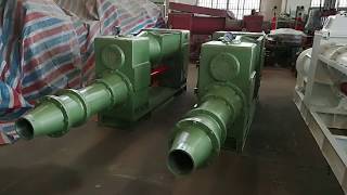 250 DOUBLE SHAFT VACUUM PUGMILL FOR PORCELAIN TABLEWARE  POTTERY CLAY PRODUCING [upl. by Talley]