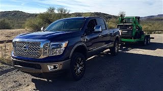 2016 Nissan Titan XD Towing and Trailering Review [upl. by Roderich]